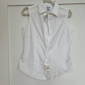 Brooks Brothers sleeveless cotton top